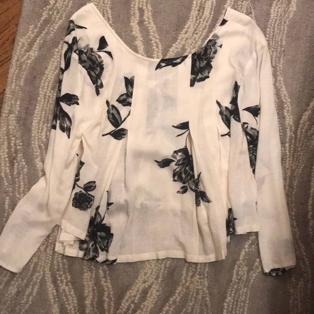 Flowery top.